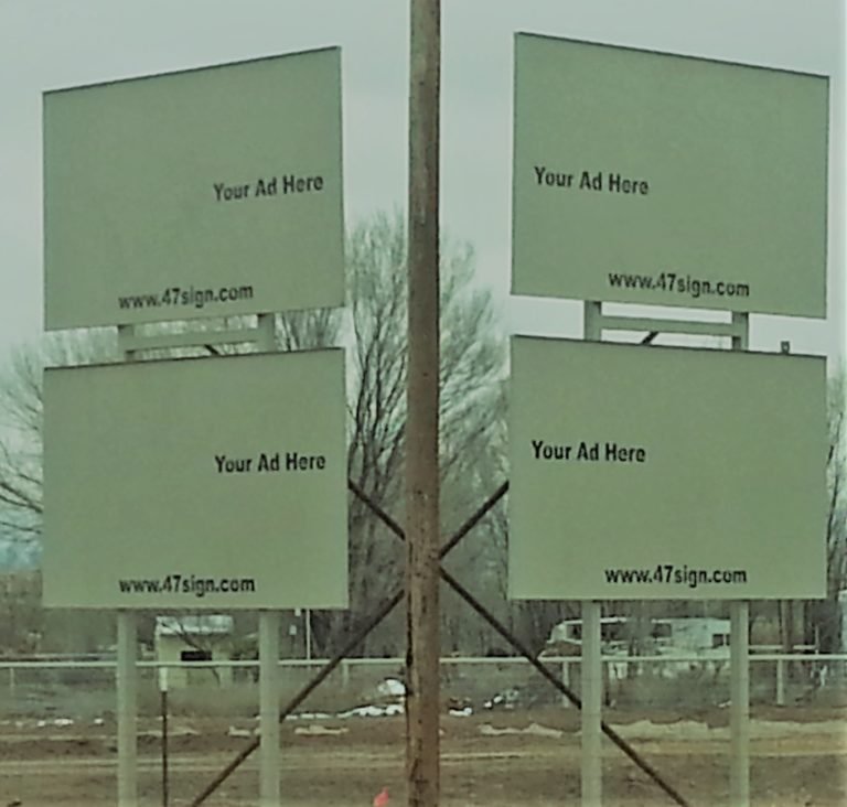 Real photo of the billboard